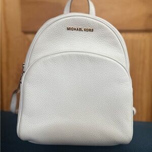 Michael Kors Cream Leather Backpack